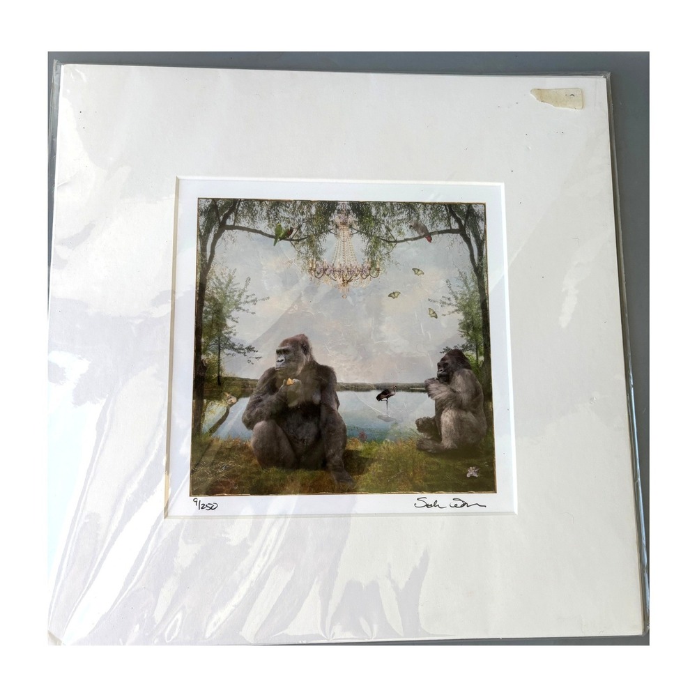 Sondra Wampler Affectum II Signed Numbered 9/250 Pigment Print Gorilla Art 12x12